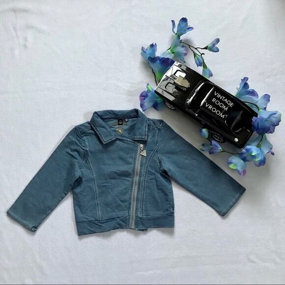 Guess Chambray Jacket and Cat & Jack Bolero New Bundle for Girls 12M - Picture 2 of 16